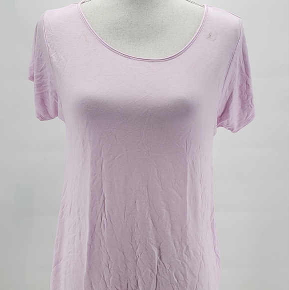 Champion Light Pink Short Sleeve Round Neck T Shirt Stretch Womens Size XS - Picture 1 of 10